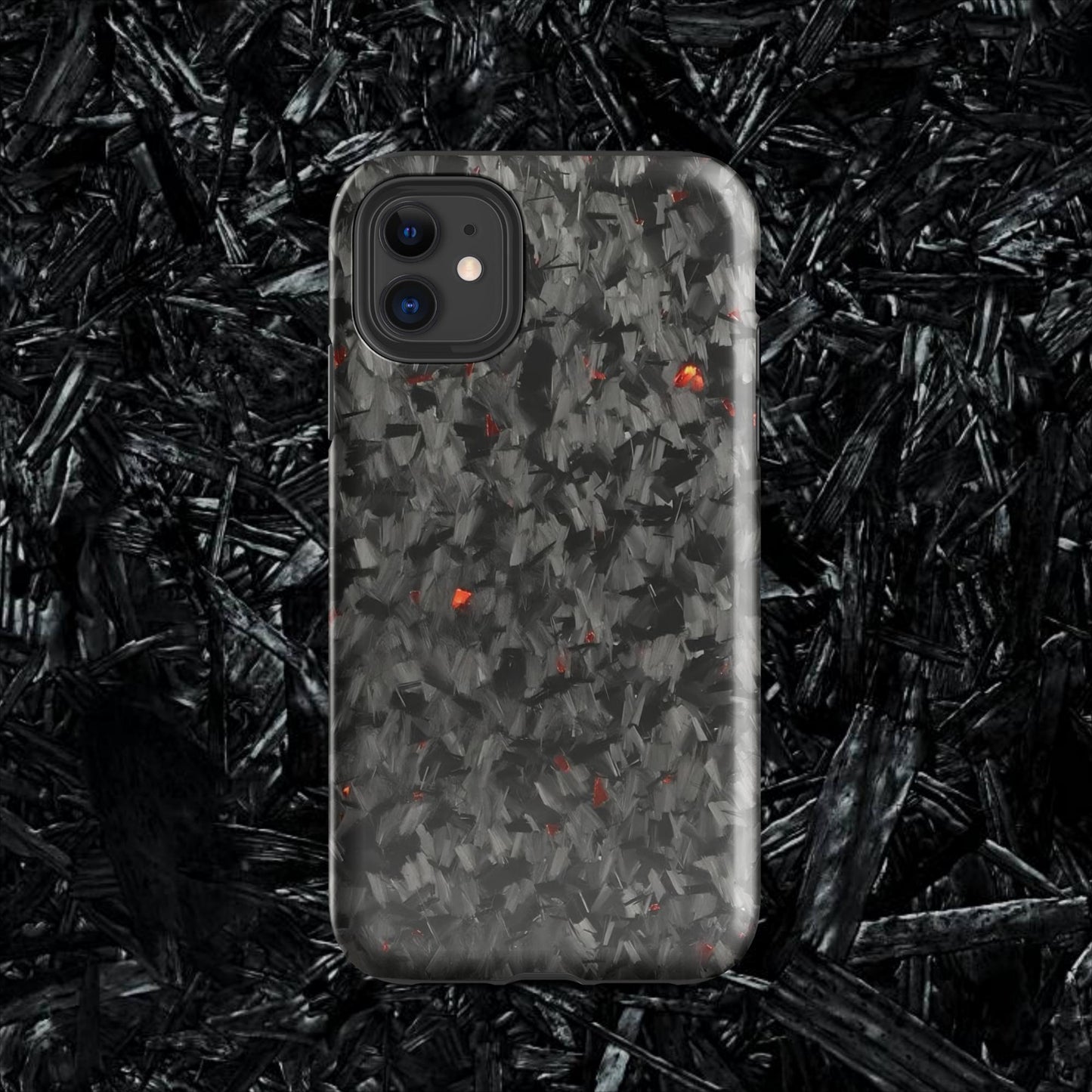 Red Forged Carbon Case for iPhone®