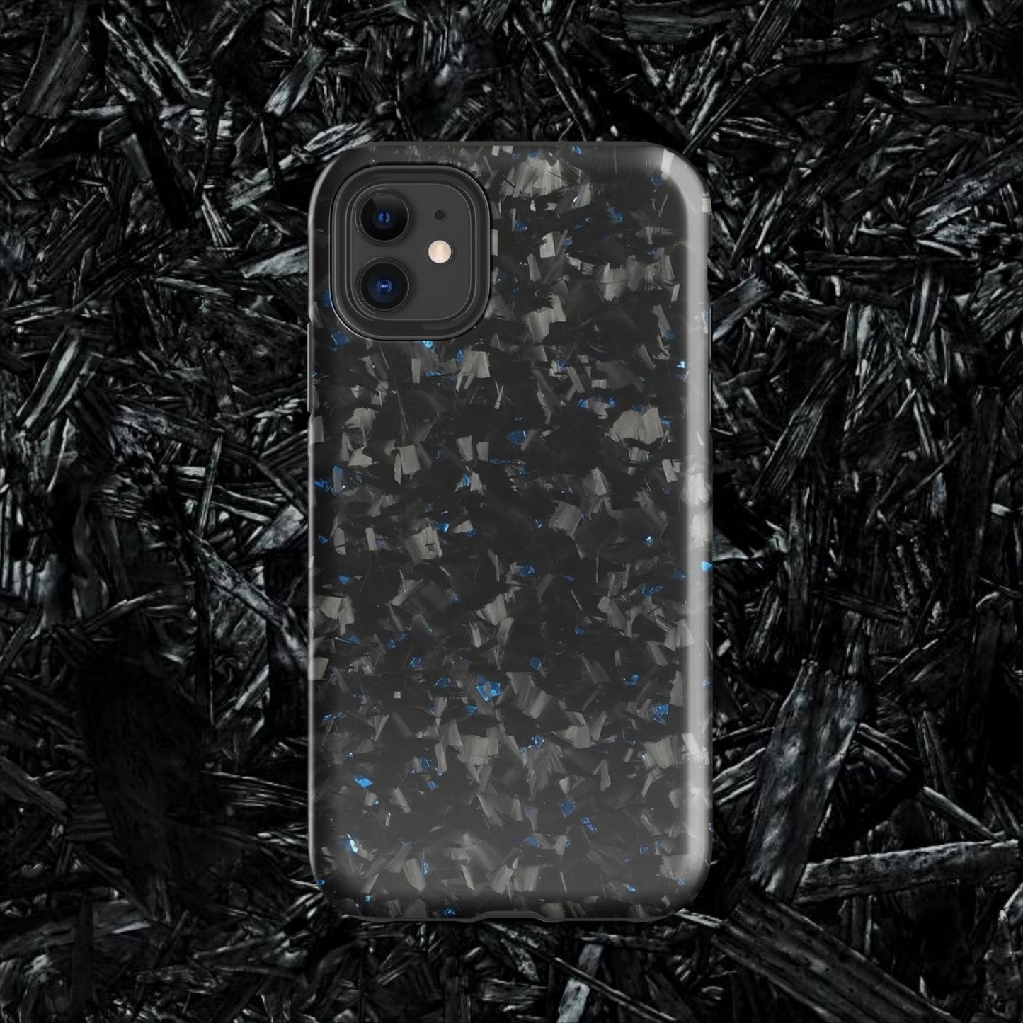 Blue Forged Carbon Case for iPhone®