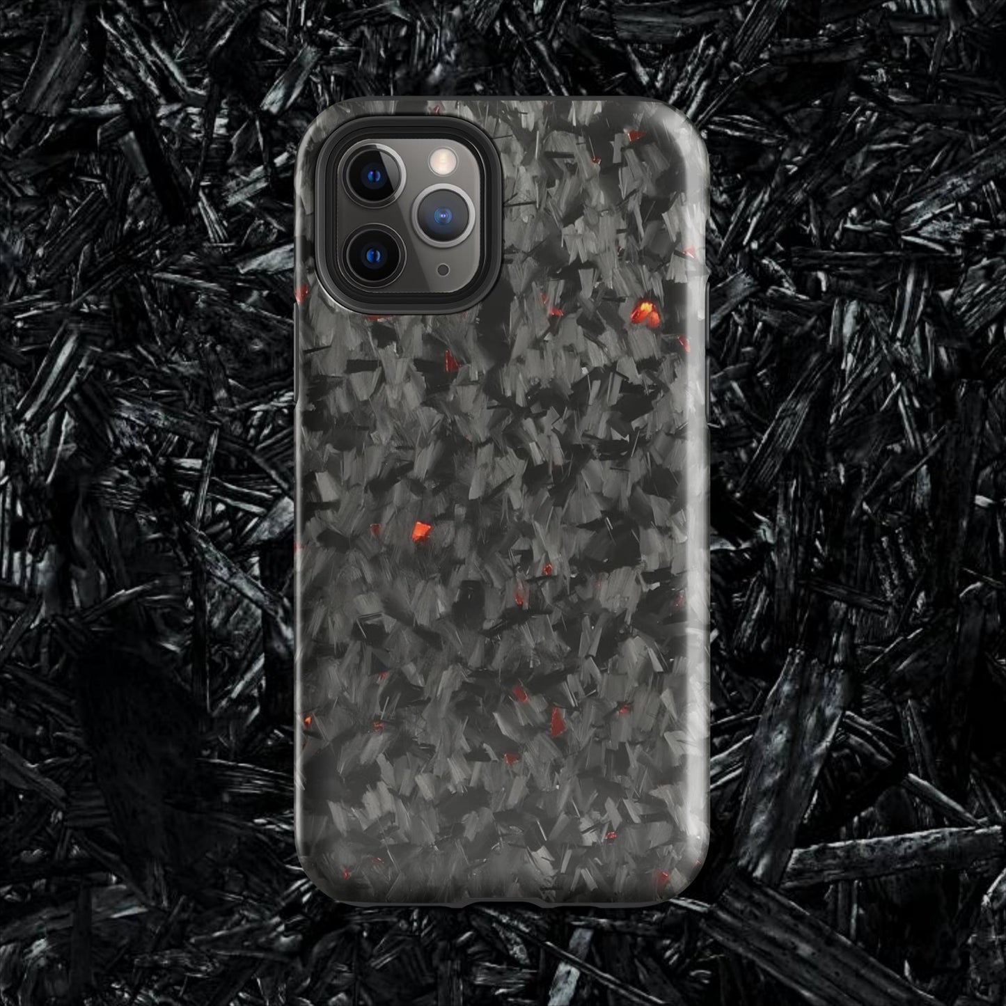 Red Forged Carbon Case for iPhone®