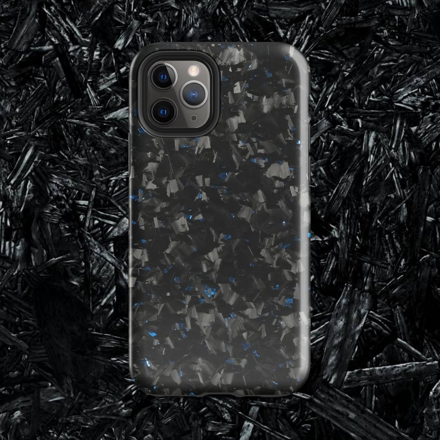 Blue Forged Carbon Case for iPhone®