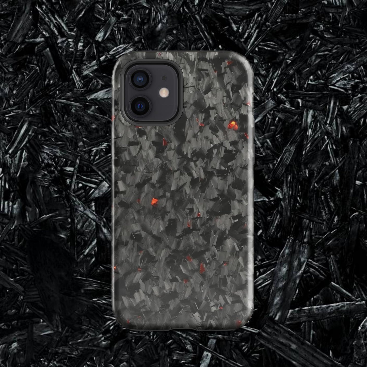 Red Forged Carbon Case for iPhone®