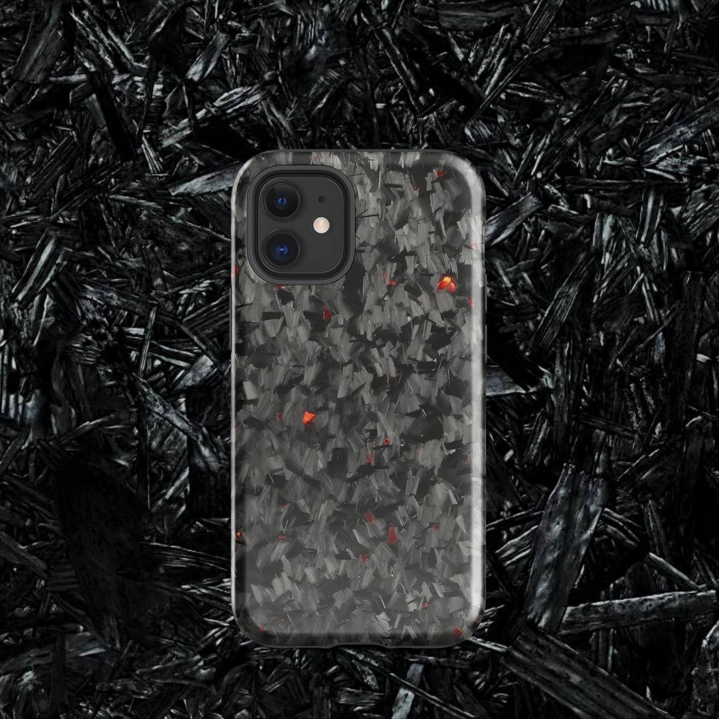 Red Forged Carbon Case for iPhone®