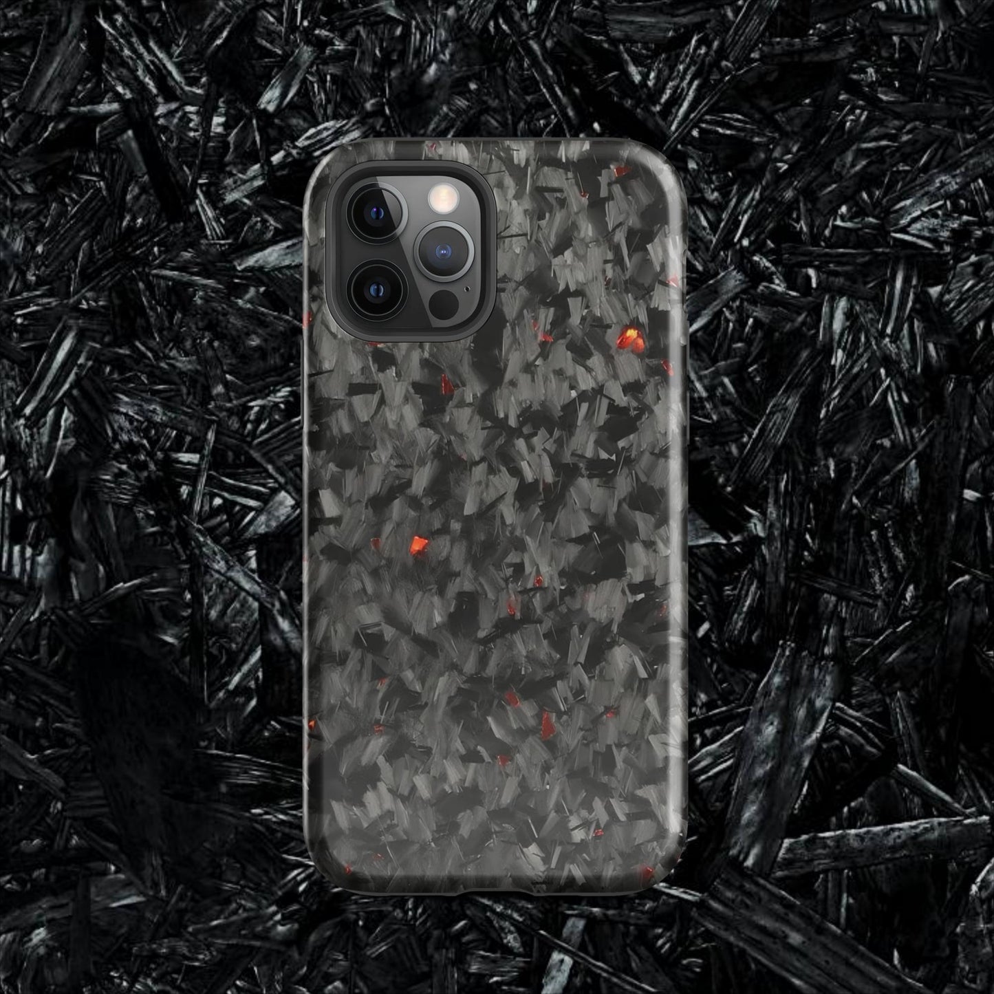 Red Forged Carbon Case for iPhone®