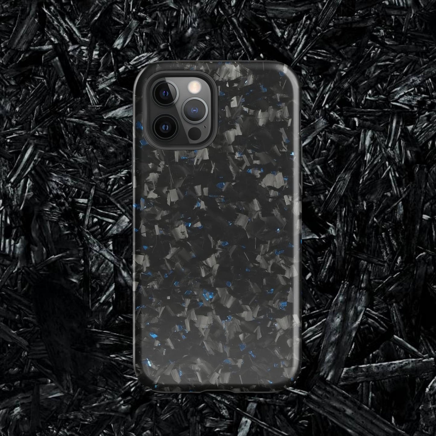 Blue Forged Carbon Case for iPhone®