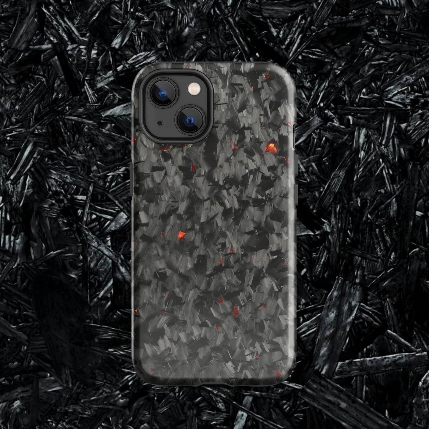 Red Forged Carbon Case for iPhone®