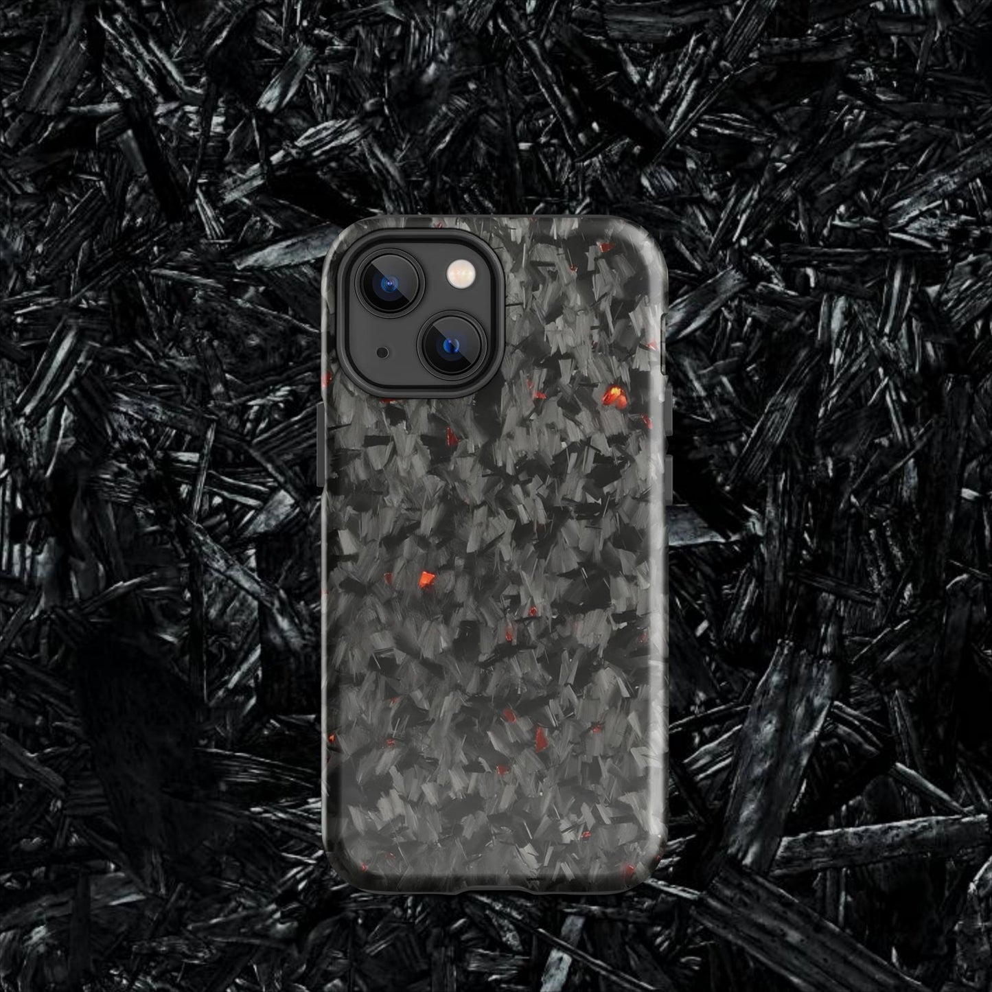 Red Forged Carbon Case for iPhone®