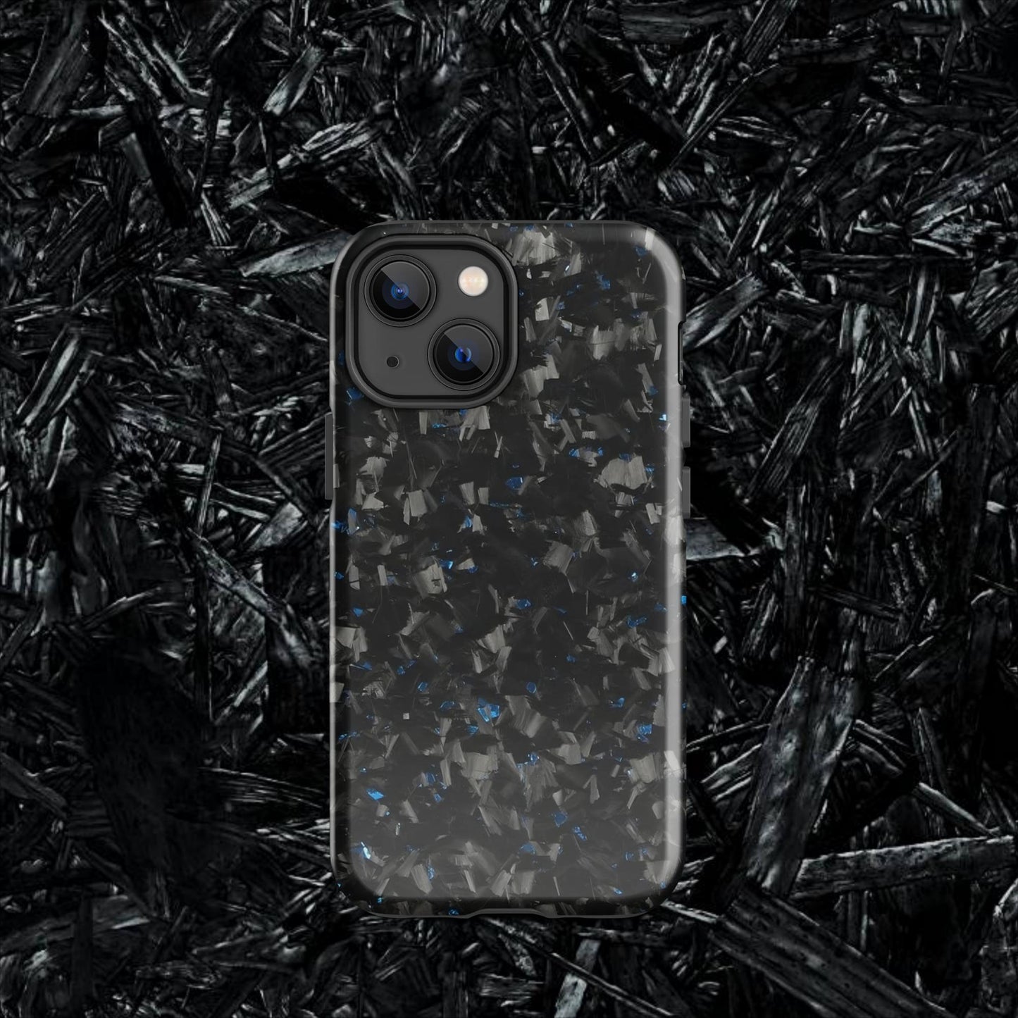 Blue Forged Carbon Case for iPhone®