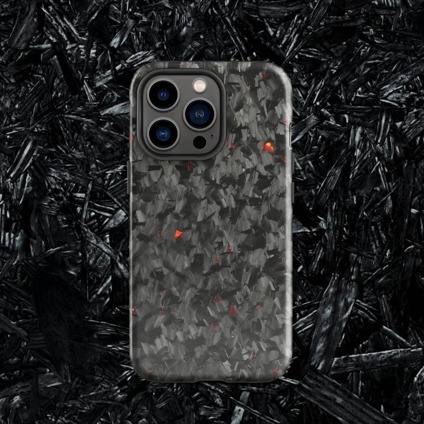 Red Forged Carbon Case for iPhone®
