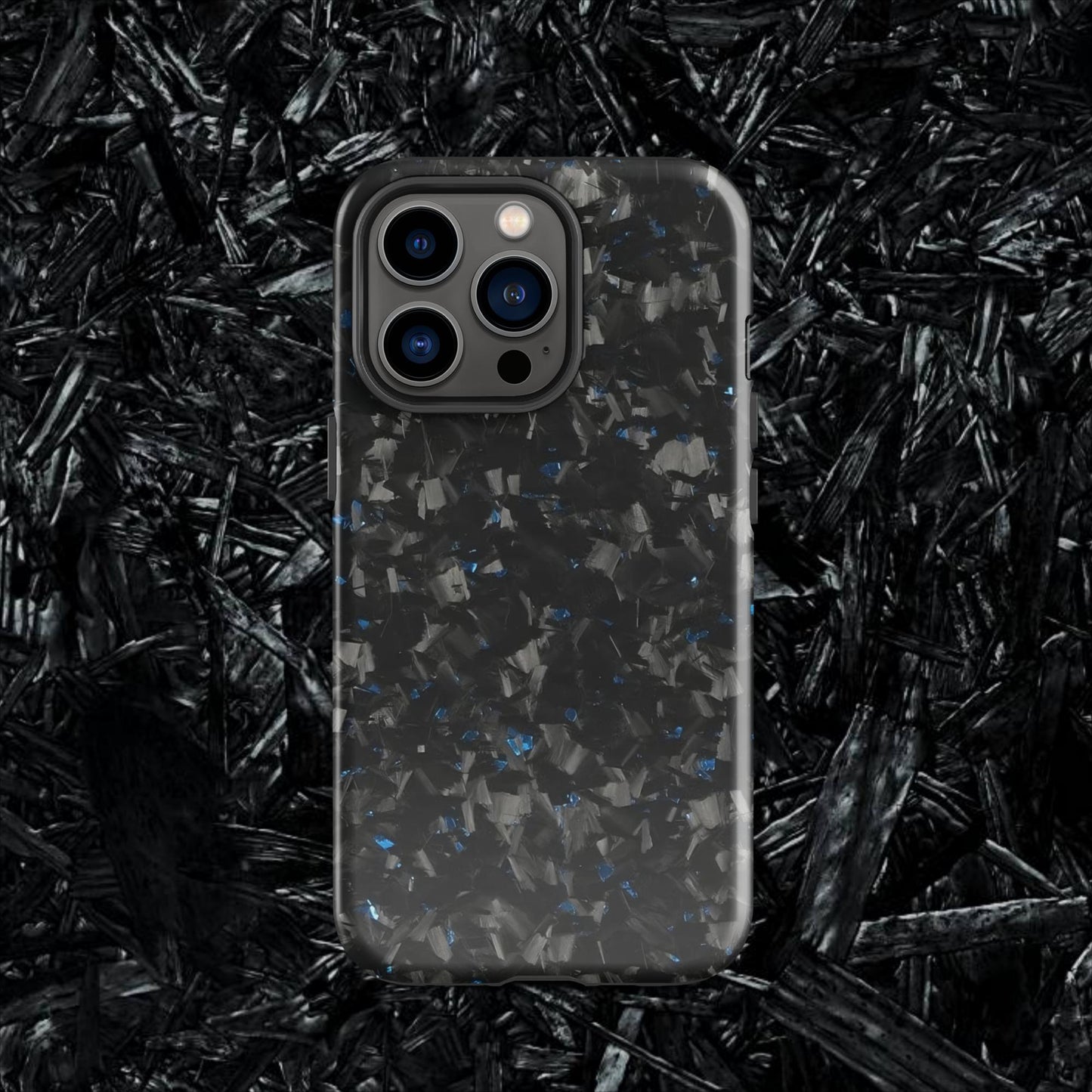 Blue Forged Carbon Case for iPhone®