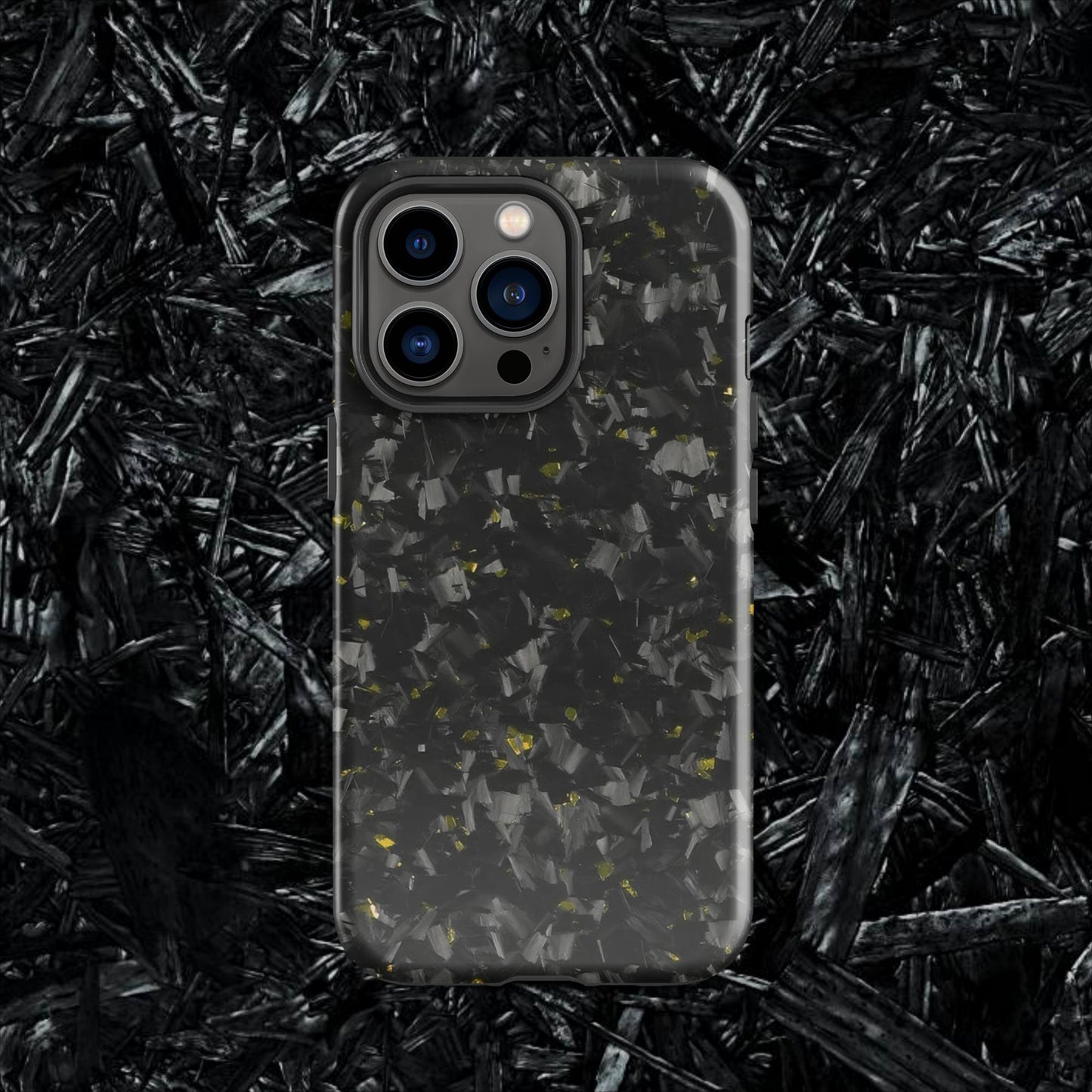 Yellow Forged Carbon Case for iPhone®
