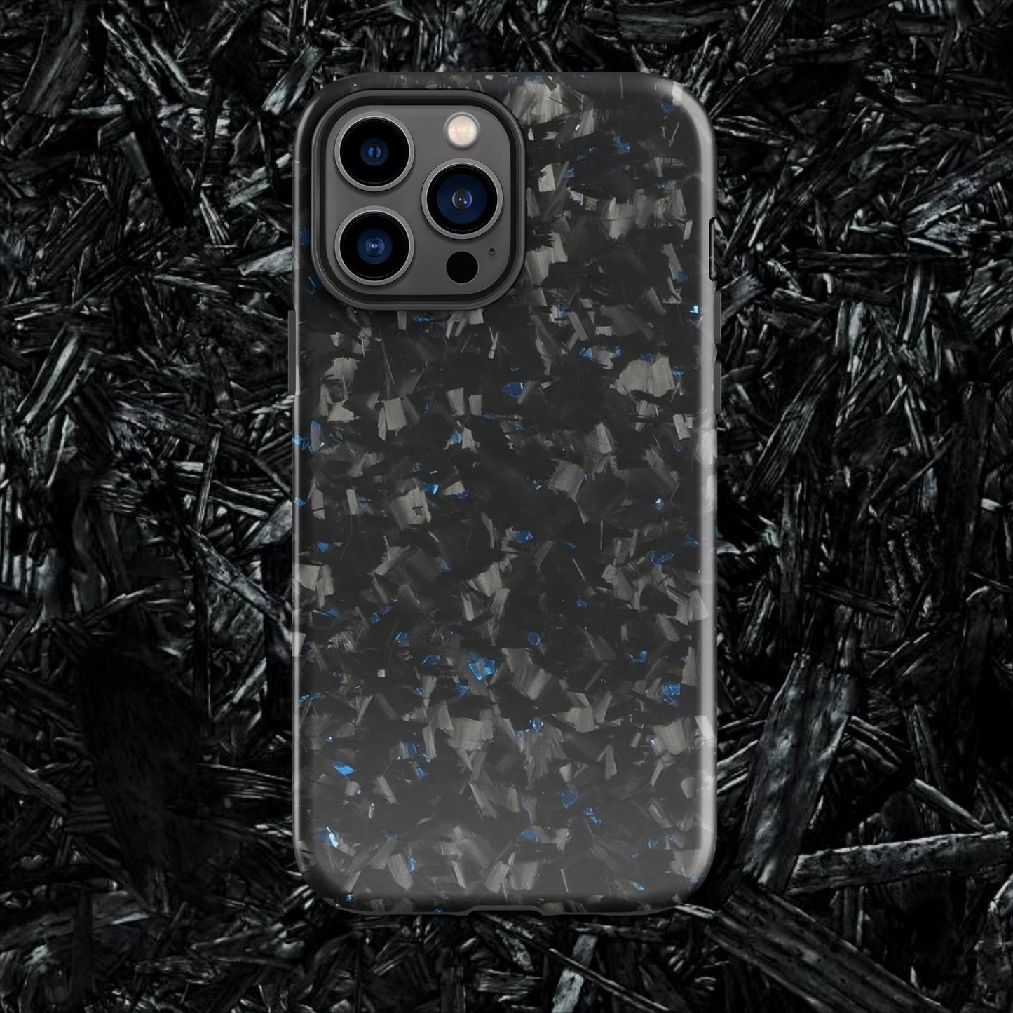 Blue Forged Carbon Case for iPhone®