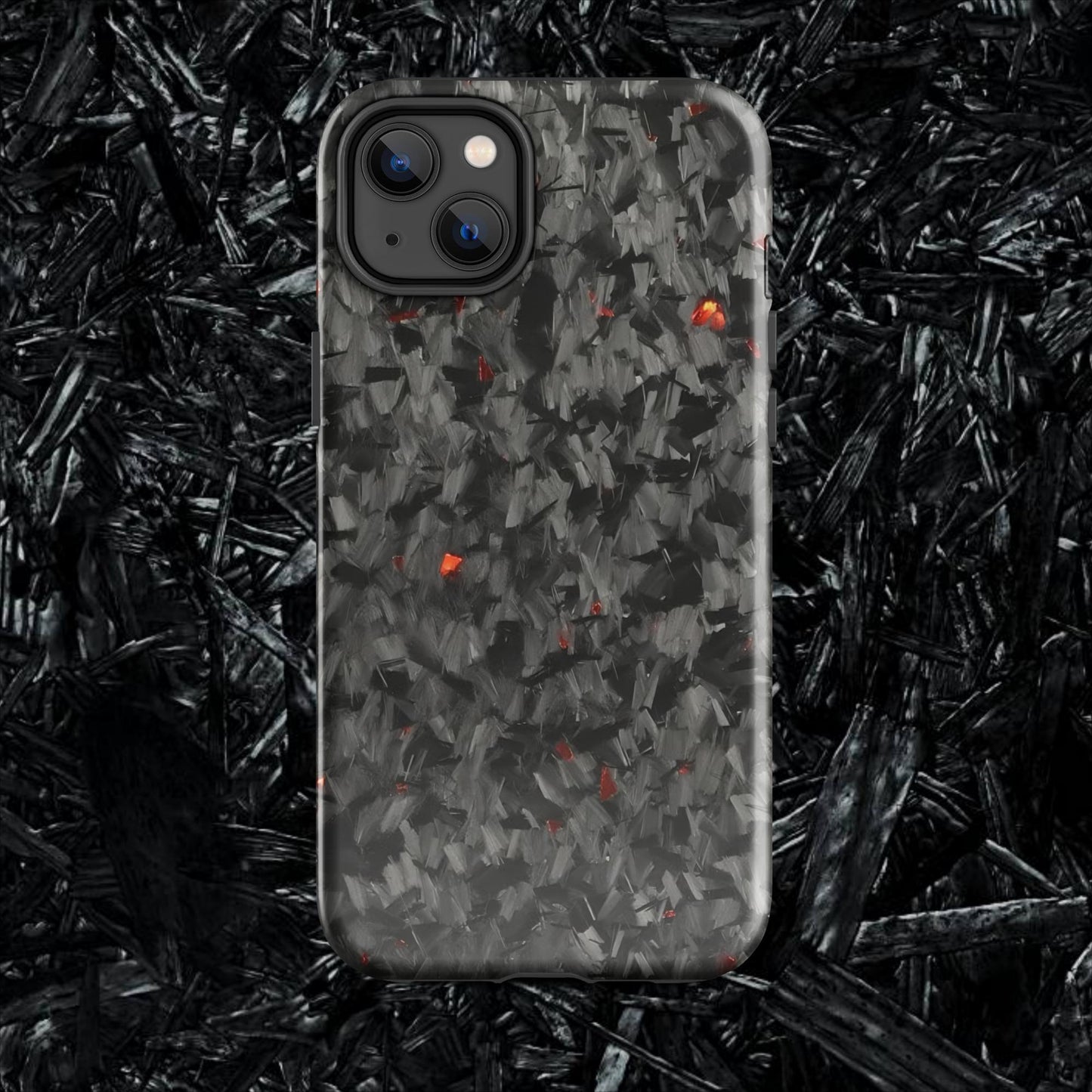 Red Forged Carbon Case for iPhone®