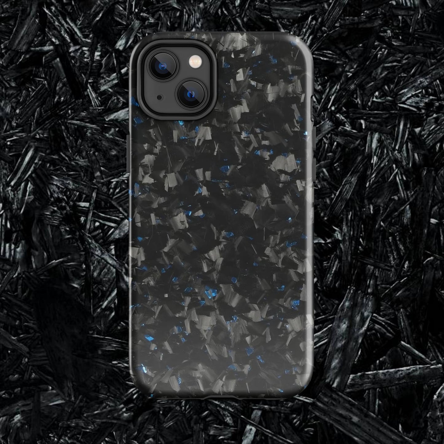 Blue Forged Carbon Case for iPhone®