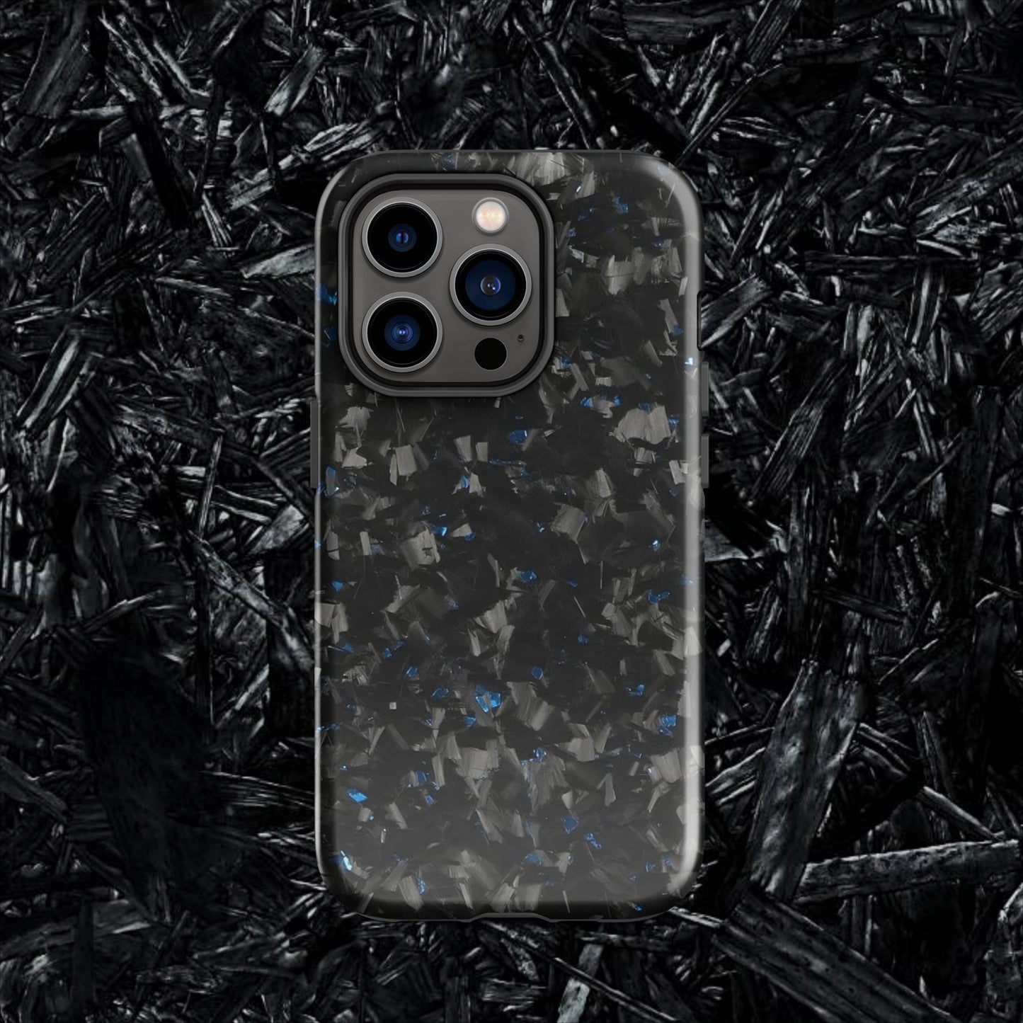 Blue Forged Carbon Case for iPhone®