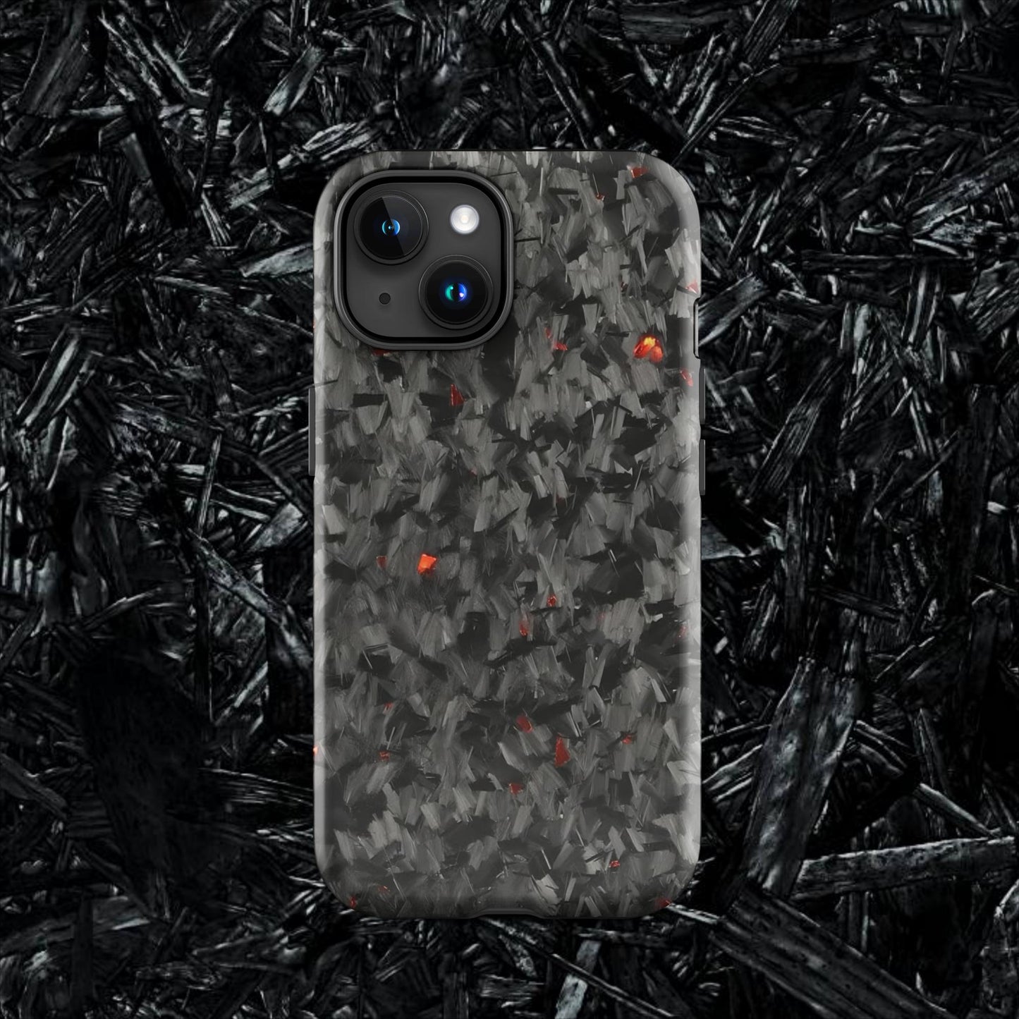 Red Forged Carbon Case for iPhone®