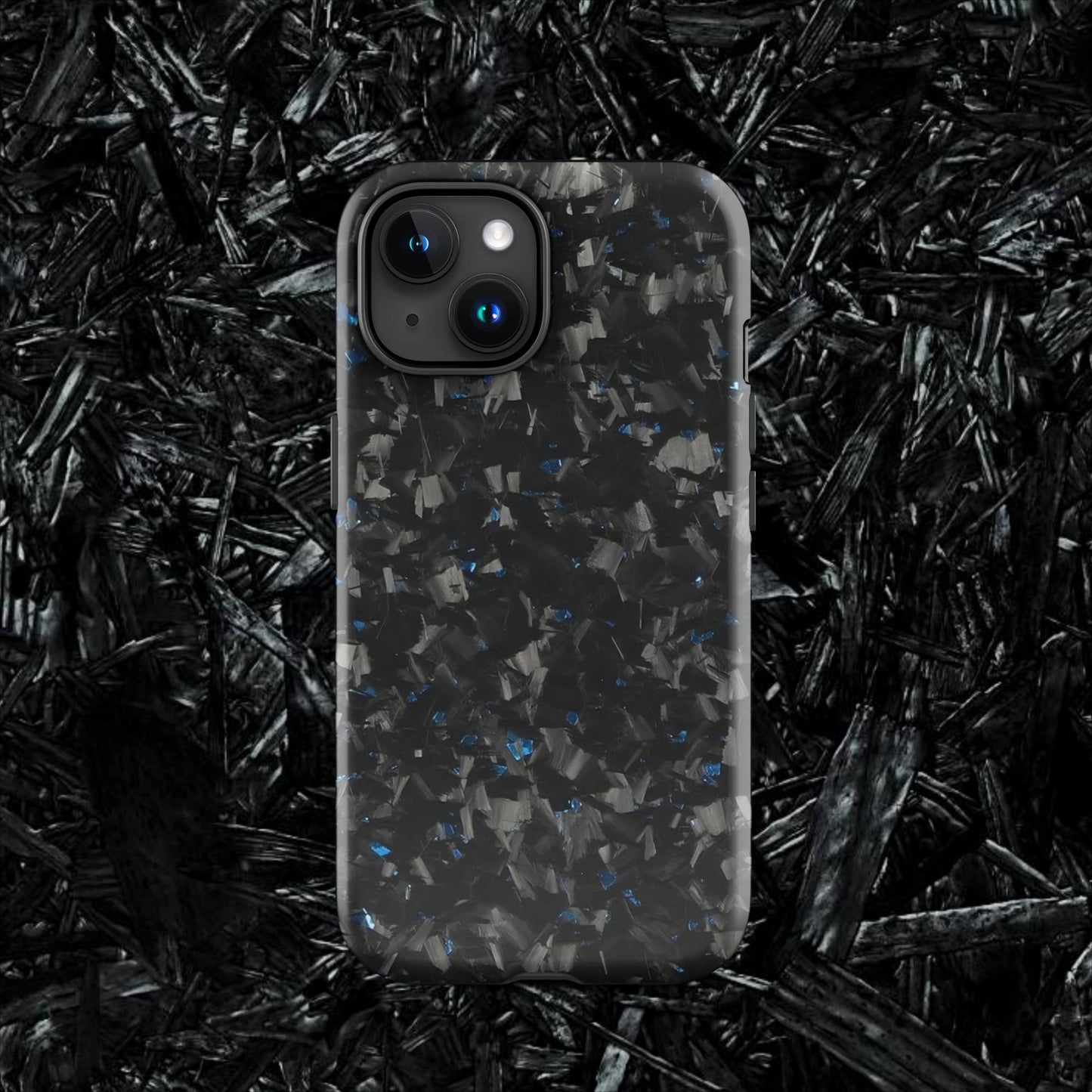 Blue Forged Carbon Case for iPhone®