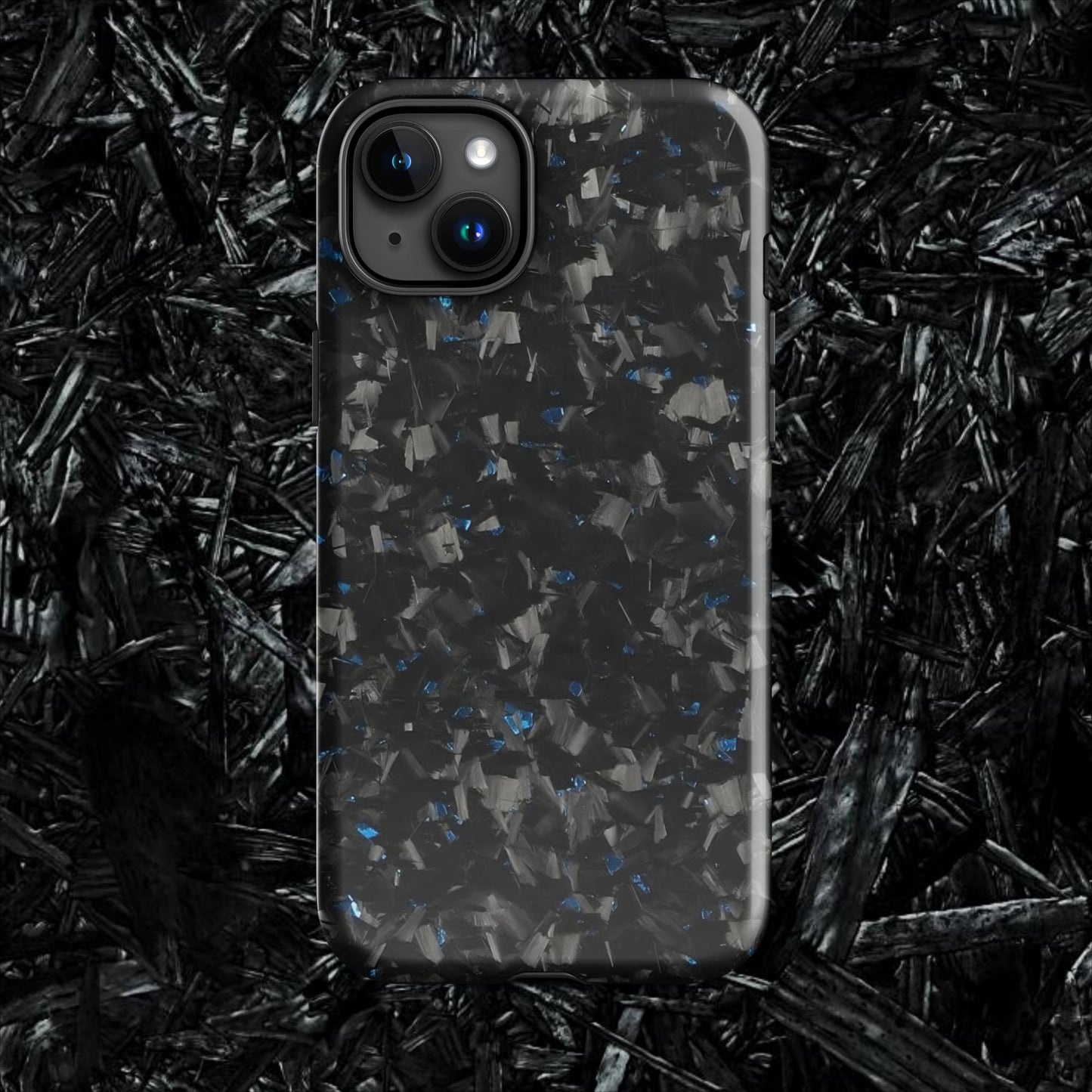 Blue Forged Carbon Case for iPhone®