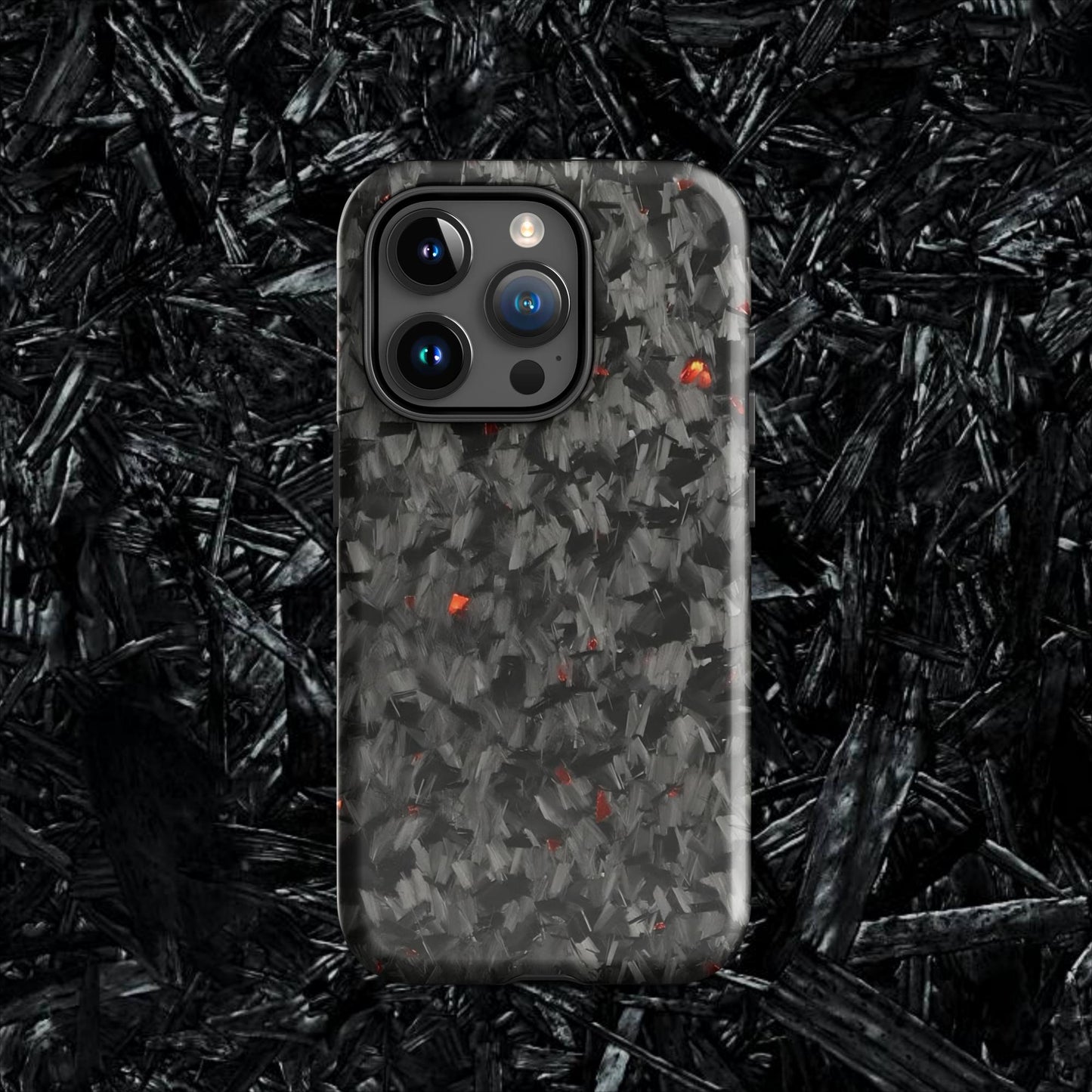 Red Forged Carbon Case for iPhone®