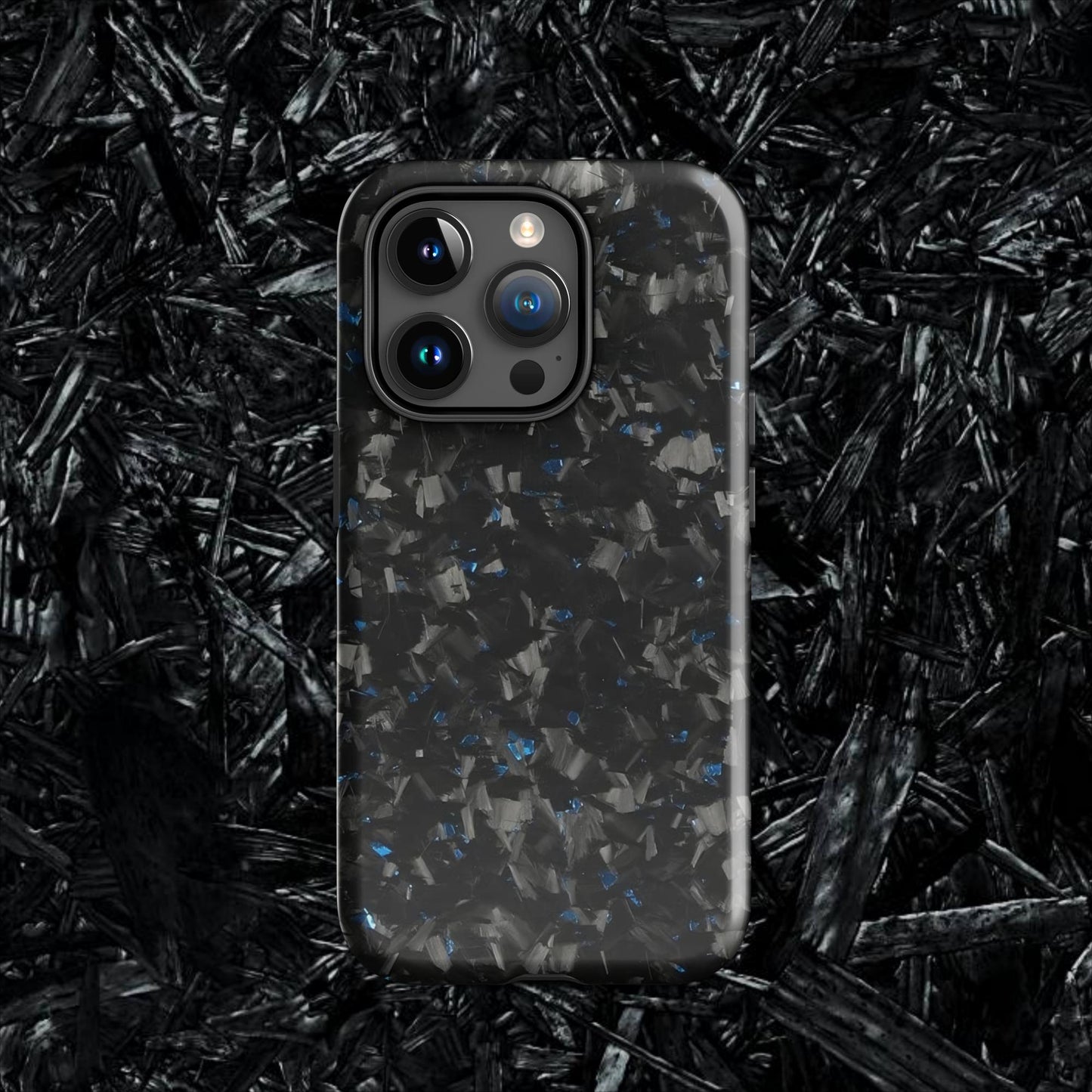 Blue Forged Carbon Case for iPhone®