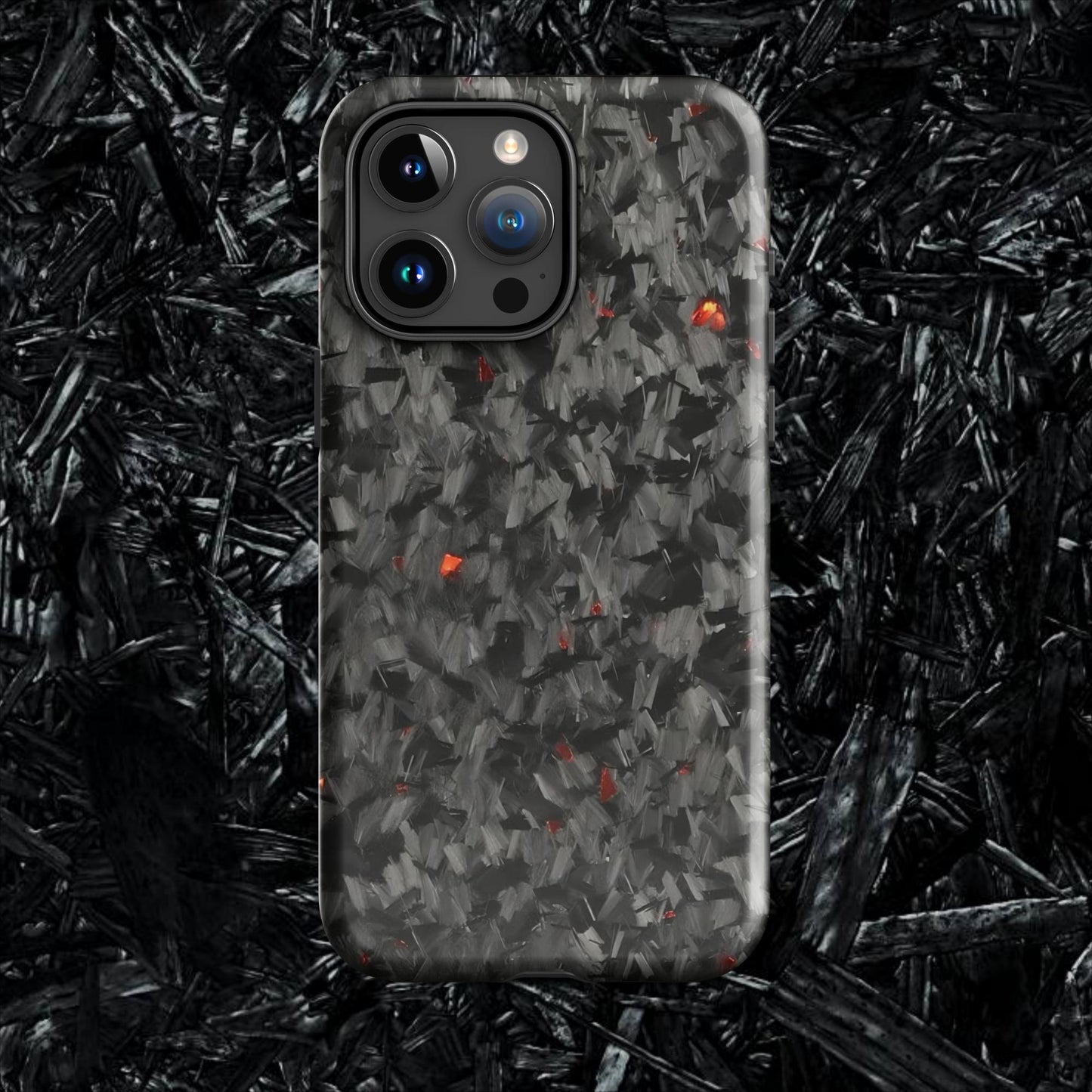 Red Forged Carbon Case for iPhone®