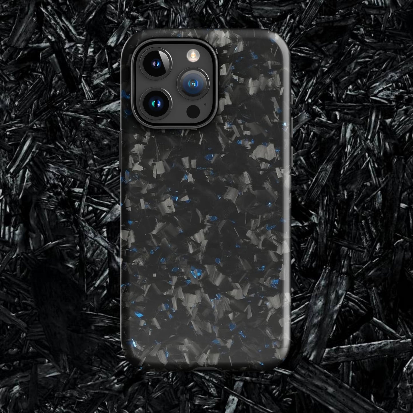 Blue Forged Carbon Case for iPhone®