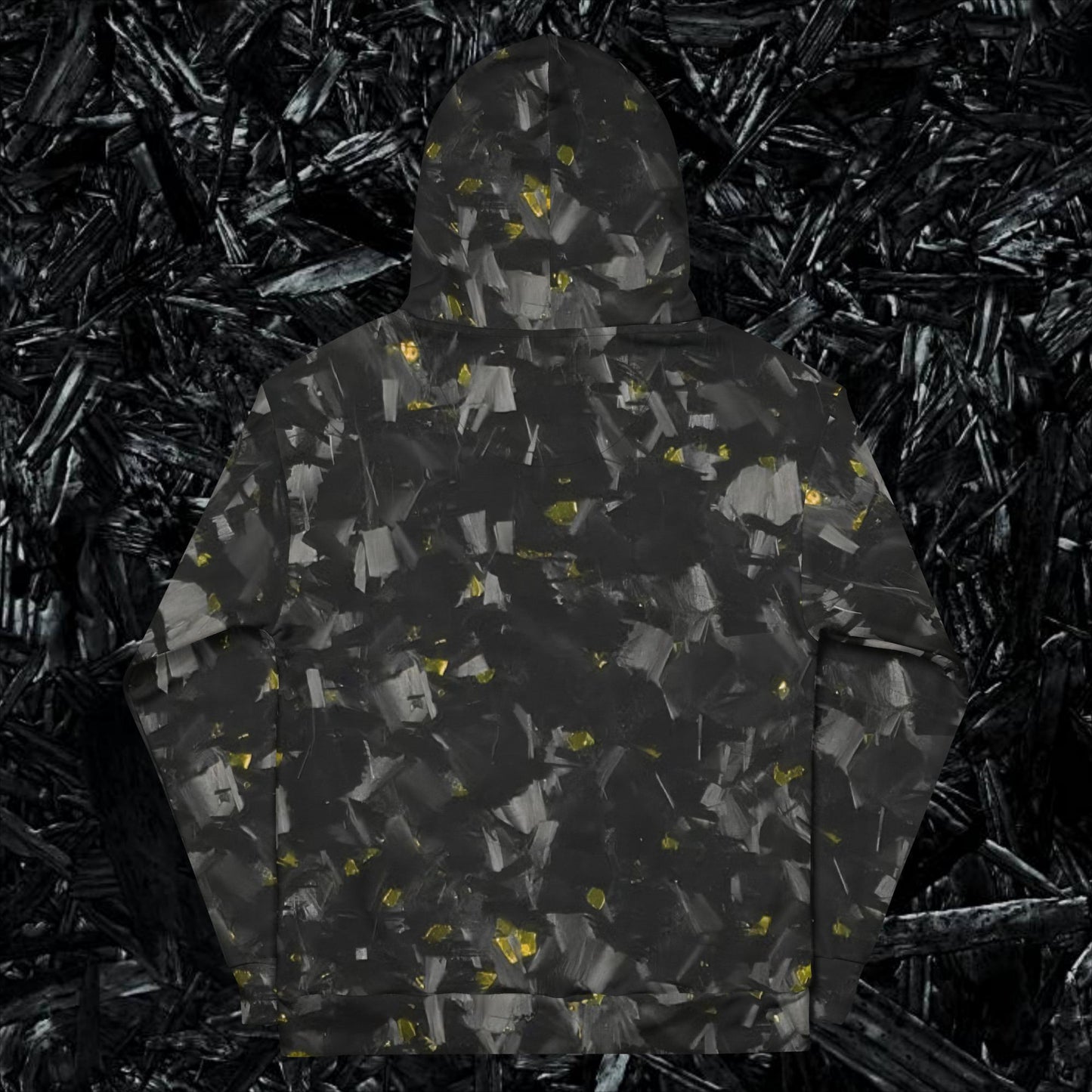 Yellow Forged Carbon Hoodie