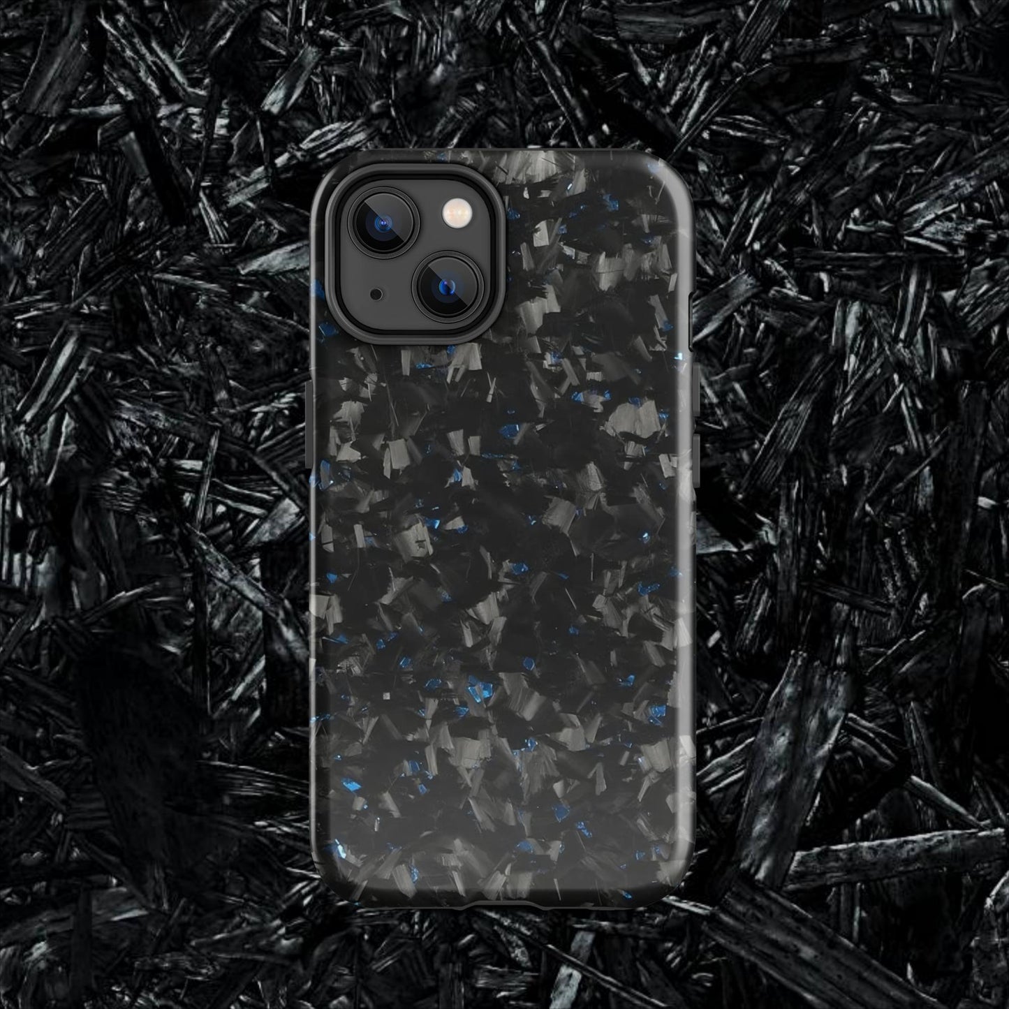 Blue Forged Carbon Case for iPhone®